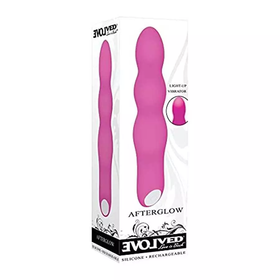 Evolved Love Is Back - Afterglow - Silicone Rechargeable Light-Up Vibrator - Pink