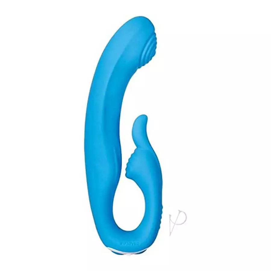 Evolved Love Is Back - Sea Breeze Bunny - Silicone Rechargeable - Rabbit Style Vibrator, Blue