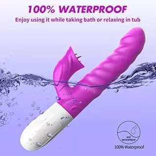 DELUPET G Spot Rabbit Vibrator for Women Bunny Ears Clitoris G-spot Stimulation,Waterproof Dildo with 7 Powerful Vibrations Rech DELUPET G Spot Rabbit Vibrator for Women Bunny Ears Clitoris G-spot Stimulation,Waterproof Dildo with 7 Powerful Vibrations Rech