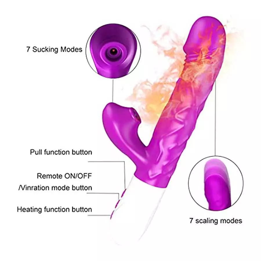 Rabbit Vibrator Vibrator for Women Vaginal Health,G Spot Vibrator with Tongue Licking 10 Vibration Realistic Anal Vibrating for 