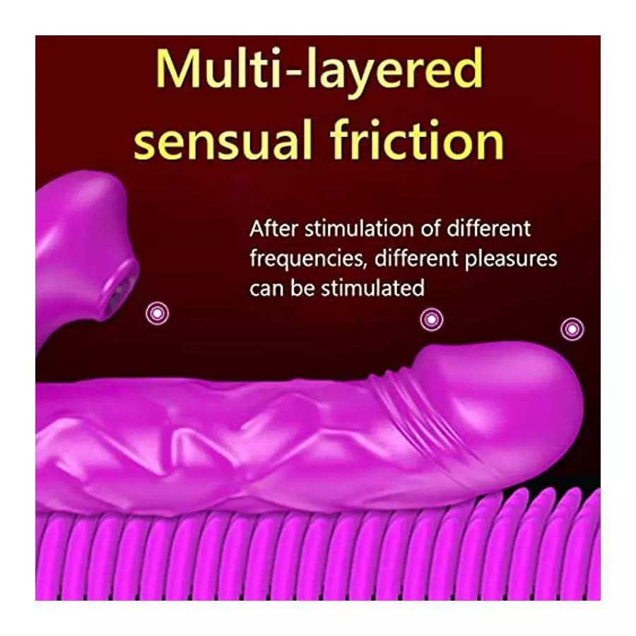 Rabbit Vibrator Vibrator for Women Vaginal Health,G Spot Vibrator with Tongue Licking 10 Vibration Realistic Anal Vibrating for 