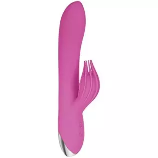 Adam & Eve - Eve's Clit Tickling Silicone Rechargeable Rabbit Vibrator - Pink