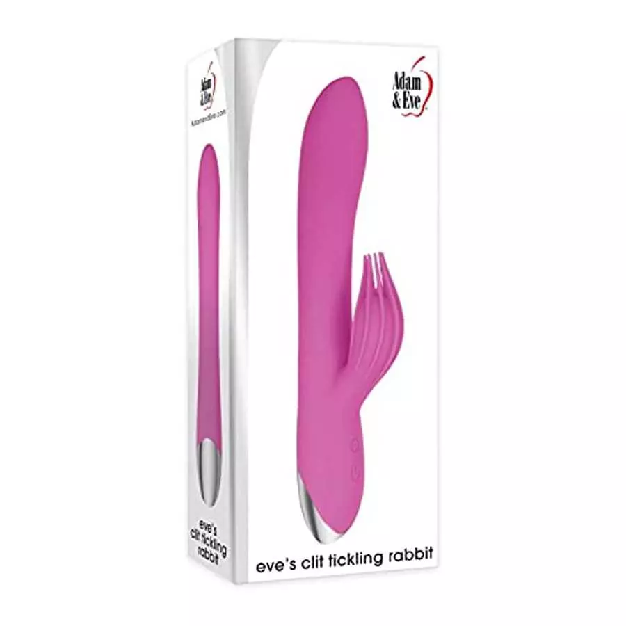 Adam & Eve - Eve's Clit Tickling Silicone Rechargeable Rabbit Vibrator - Pink