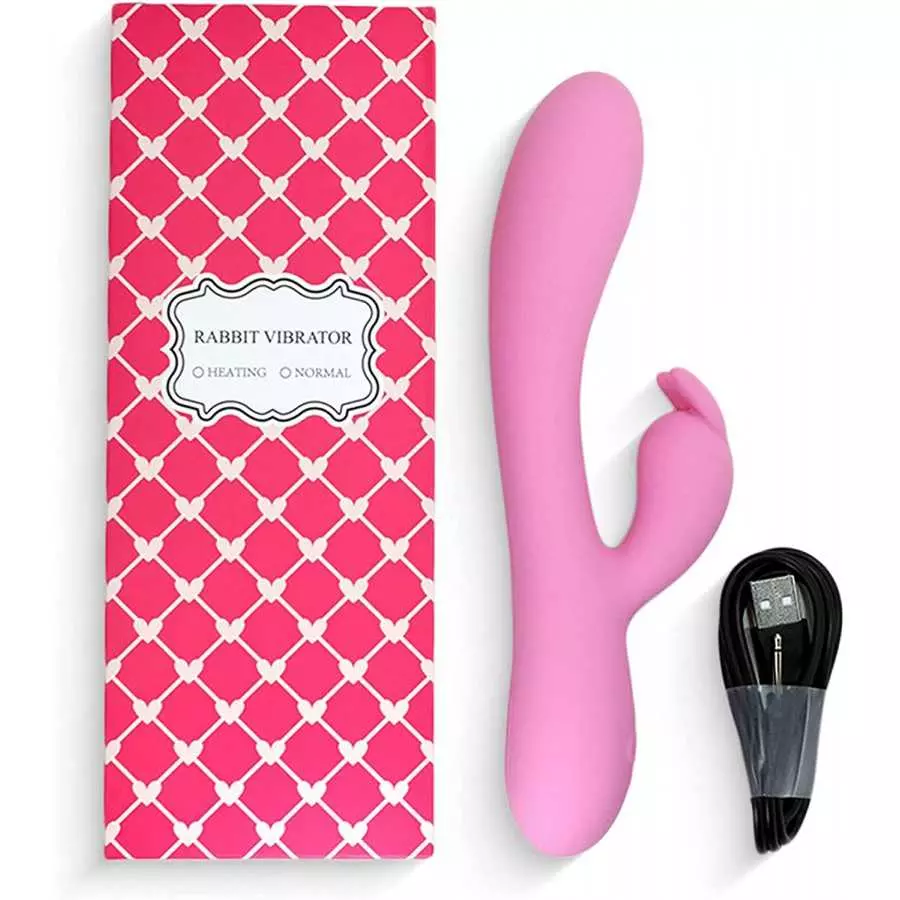 Rabbit Vibrator for Intense Pleasure, Portable Powerful Vibrator for Men and Women, 16-Speed Rechargeable Massage Stick - Meet F