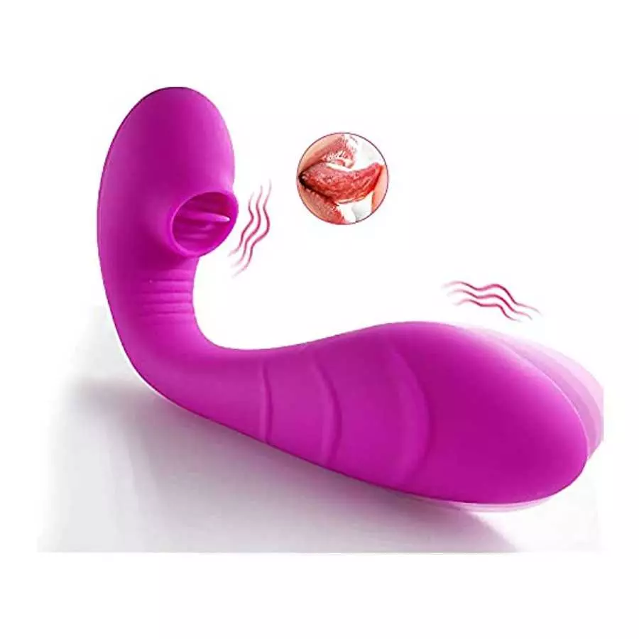 JINBYONE, Clitoral & Vagina G-Spot Rabbit Vibrator, Ultra Soft Bendable with Tongue Tickler Stimulation, Rechargeable Waterproof JINBYONE, Clitoral & Vagina G-Spot Rabbit Vibrator, Ultra Soft Bendable with Tongue Tickler Stimulation, Rechargeable Waterproof