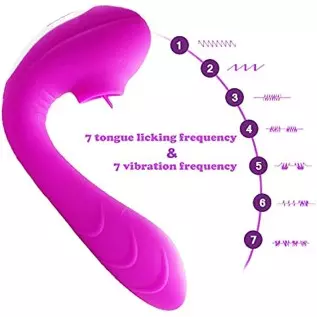 JINBYONE, Clitoral & Vagina G-Spot Rabbit Vibrator, Ultra Soft Bendable with Tongue Tickler Stimulation, Rechargeable Waterproof JINBYONE, Clitoral & Vagina G-Spot Rabbit Vibrator, Ultra Soft Bendable with Tongue Tickler Stimulation, Rechargeable Waterproof