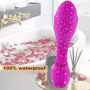 JINBYONE, Clitoral & Vagina G-Spot Rabbit Vibrator, Ultra Soft Bendable with Tongue Tickler Stimulation, Rechargeable Waterproof JINBYONE, Clitoral & Vagina G-Spot Rabbit Vibrator, Ultra Soft Bendable with Tongue Tickler Stimulation, Rechargeable Waterproof