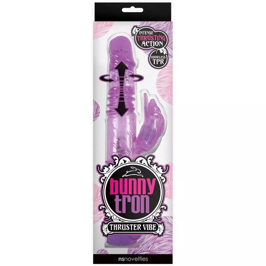 NS Novelties Bunnytron Thruster Vibe, Purple, 12.7 Ounce