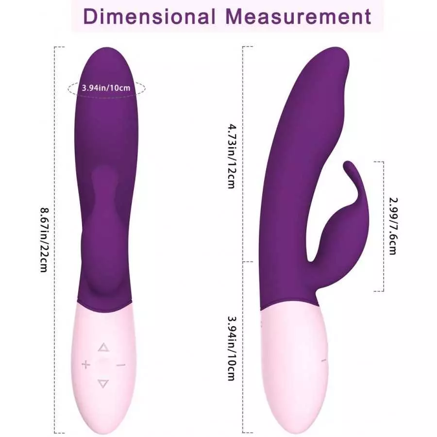 Heating Function G Spot Rabbit Vibrator, Rabbit Vibrator, Rabbit Thrusting Rotation Dildo G-Spot Vibrator Clit Massager Sex Toys