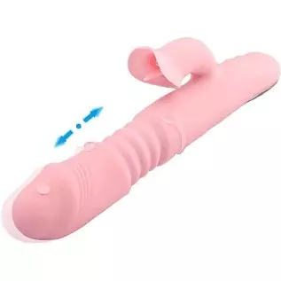 2022 New G Spot Rabbit Vibrator Dildo for Women, Bunny Ears Tongue Licking Clitorals Stimulator Vibrating Dildo Adult Sex Toys &