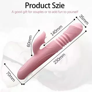 2022 New G Spot Rabbit Vibrator Dildo for Women, Bunny Ears Tongue Licking Clitorals Stimulator Vibrating Dildo Adult Sex Toys &