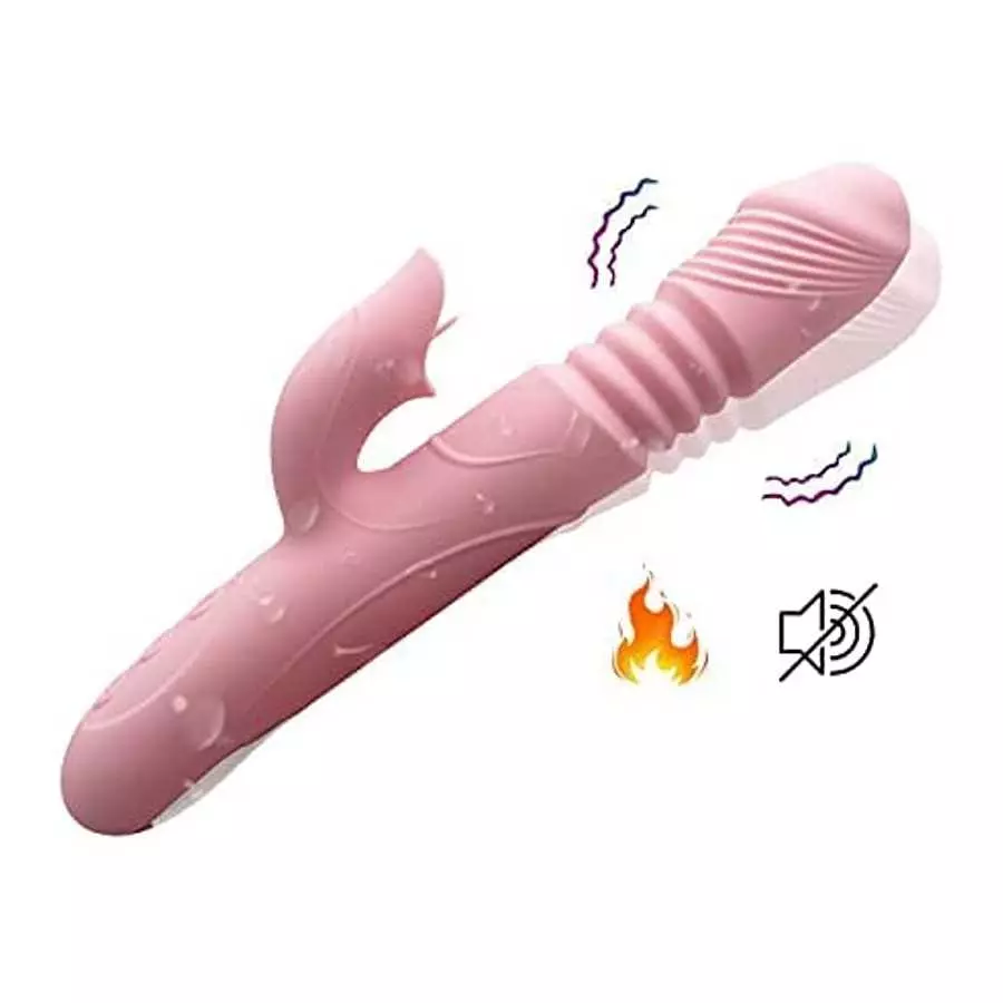 2022 New G Spot Rabbit Vibrator Dildo for Women, Bunny Ears Tongue Licking Clitorals Stimulator Vibrating Dildo Adult Sex Toys &