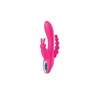 G Spot Rabbit Vibrator for Women Clitoris Stimulation with 7 Powerful Vibrations, MMQ Rechargeable 3 in 1 Clit Anal Stimulating 