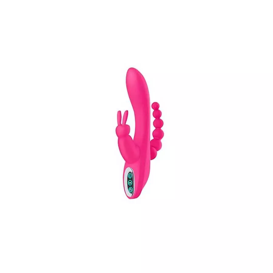 G Spot Rabbit Vibrator for Women Clitoris Stimulation with 7 Powerful Vibrations, MMQ Rechargeable 3 in 1 Clit Anal Stimulating G Spot Rabbit Vibrator for Women Clitoris Stimulation with 7 Powerful Vibrations, MMQ Rechargeable 3 in 1 Clit Anal Stimulating