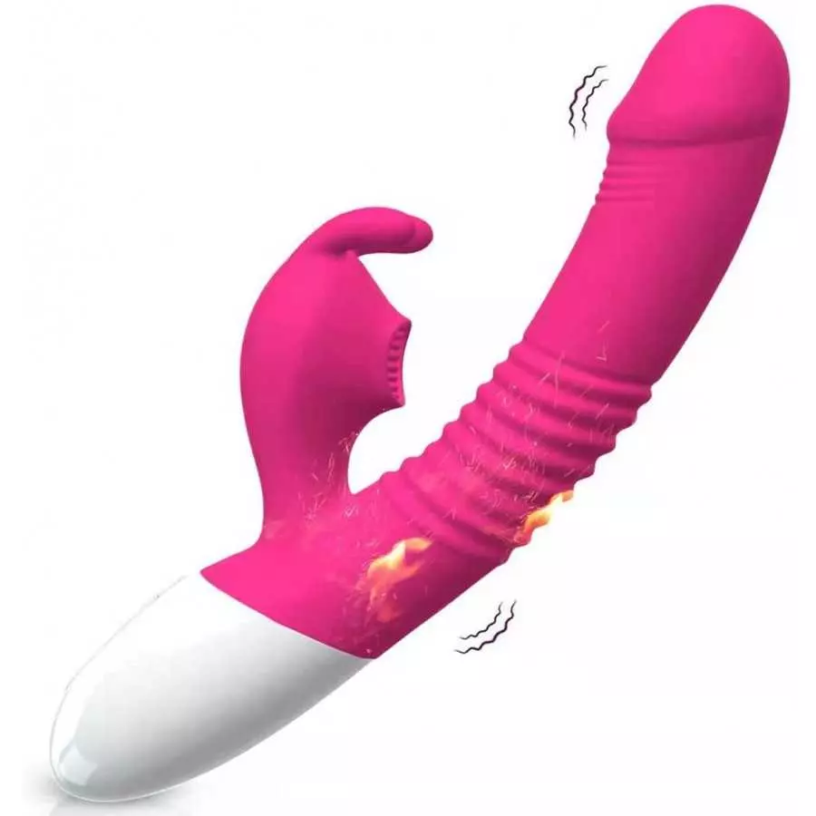 G-Spot Rabbit Vibrator Clitoris Stimulator - Silicone Vaginal Anal Dildo Massager for Women Maturbation Powerful Waterproof Rech G-Spot Rabbit Vibrator Clitoris Stimulator - Silicone Vaginal Anal Dildo Massager for Women Maturbation Powerful Waterproof Rech