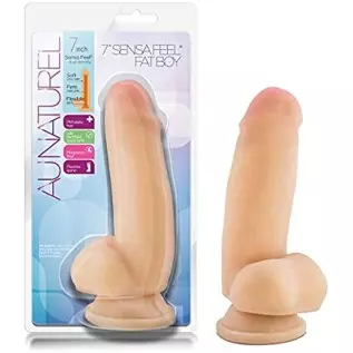 Blush 7.5" Realistic Dual Density Flexi Shaft Dildo - Sensa Feel - Powerful Suction Cup - Harness Compatible - Sex Toy for Adult