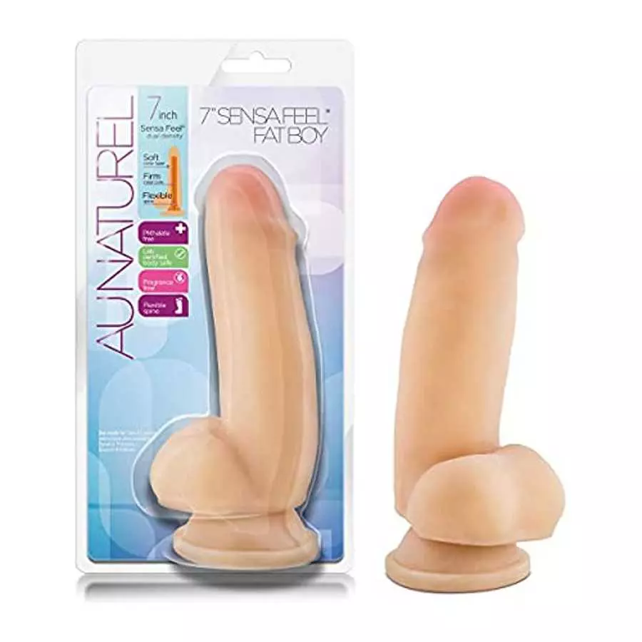 Blush 7.5" Realistic Dual Density Flexi Shaft Dildo - Sensa Feel - Powerful Suction Cup - Harness Compatible - Sex Toy for Adult Blush 7.5" Realistic Dual Density Flexi Shaft Dildo - Sensa Feel - Powerful Suction Cup - Harness Compatible - Sex Toy for Adult