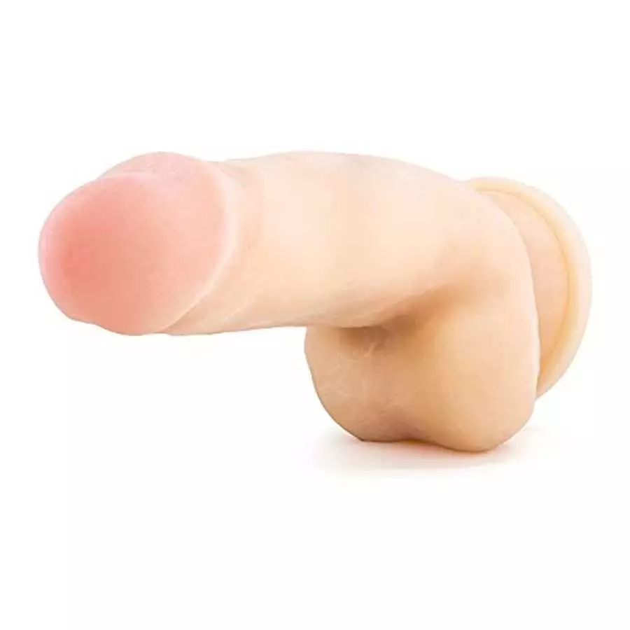 Blush 7.5" Realistic Dual Density Flexi Shaft Dildo - Sensa Feel - Powerful Suction Cup - Harness Compatible - Sex Toy for Adult