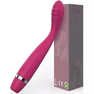 G Spot Rabbit Vibrator with Heating Function, Rose Sex Toys for Clitoris G-spot Stimulation,Waterproof Dildo Vibrator with 10 Po