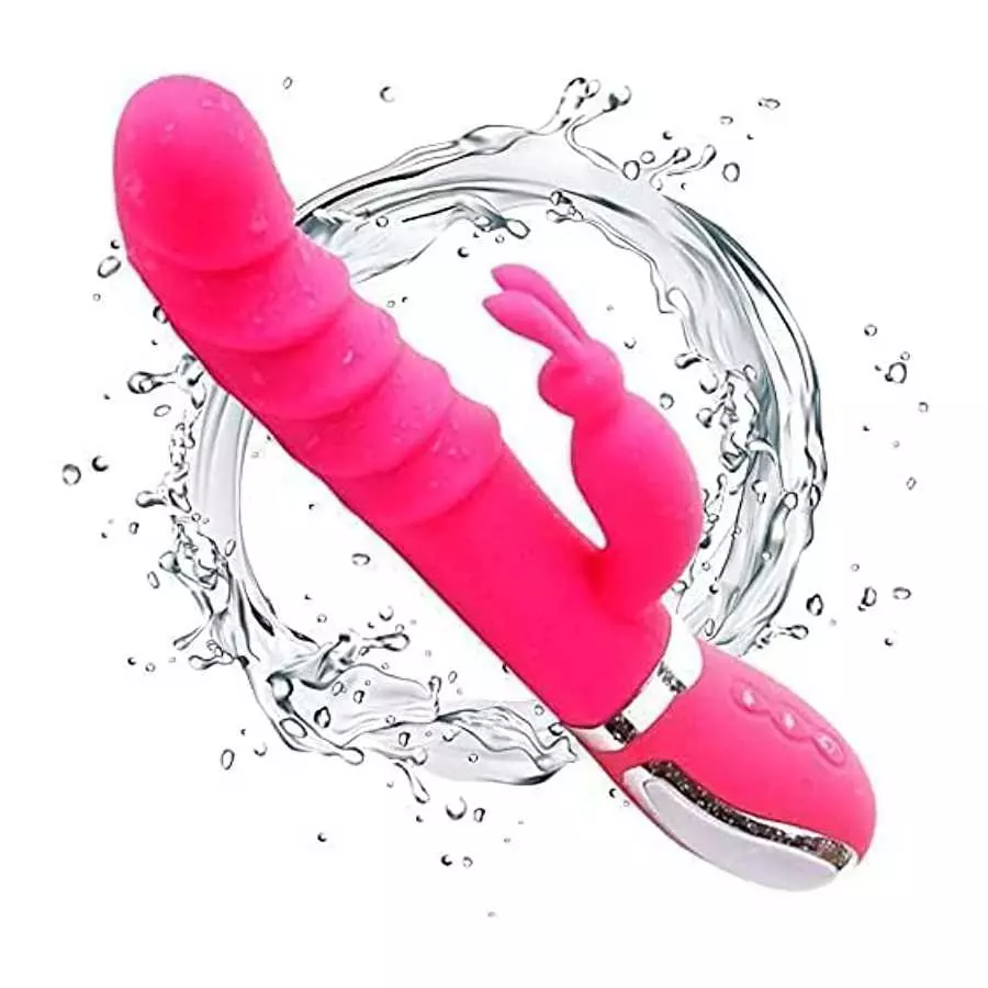 Thrusting Dildo Rabbit Vibrator for Women, Vibrator Adult Sensory Toys G Spot Sex Toy with 3 Telescopic & 10 Vibration Modes, Ad Thrusting Dildo Rabbit Vibrator for Women, Vibrator Adult Sensory Toys G Spot Sex Toy with 3 Telescopic & 10 Vibration Modes, Ad