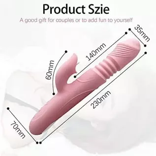 Rabbit Vibrator with Heating Function, Sex Toys for Clitoris Stimulation,Waterproof Dildo Vibrator with 9 Vibrations Dual Motor Rabbit Vibrator with Heating Function, Sex Toys for Clitoris Stimulation,Waterproof Dildo Vibrator with 9 Vibrations Dual Motor