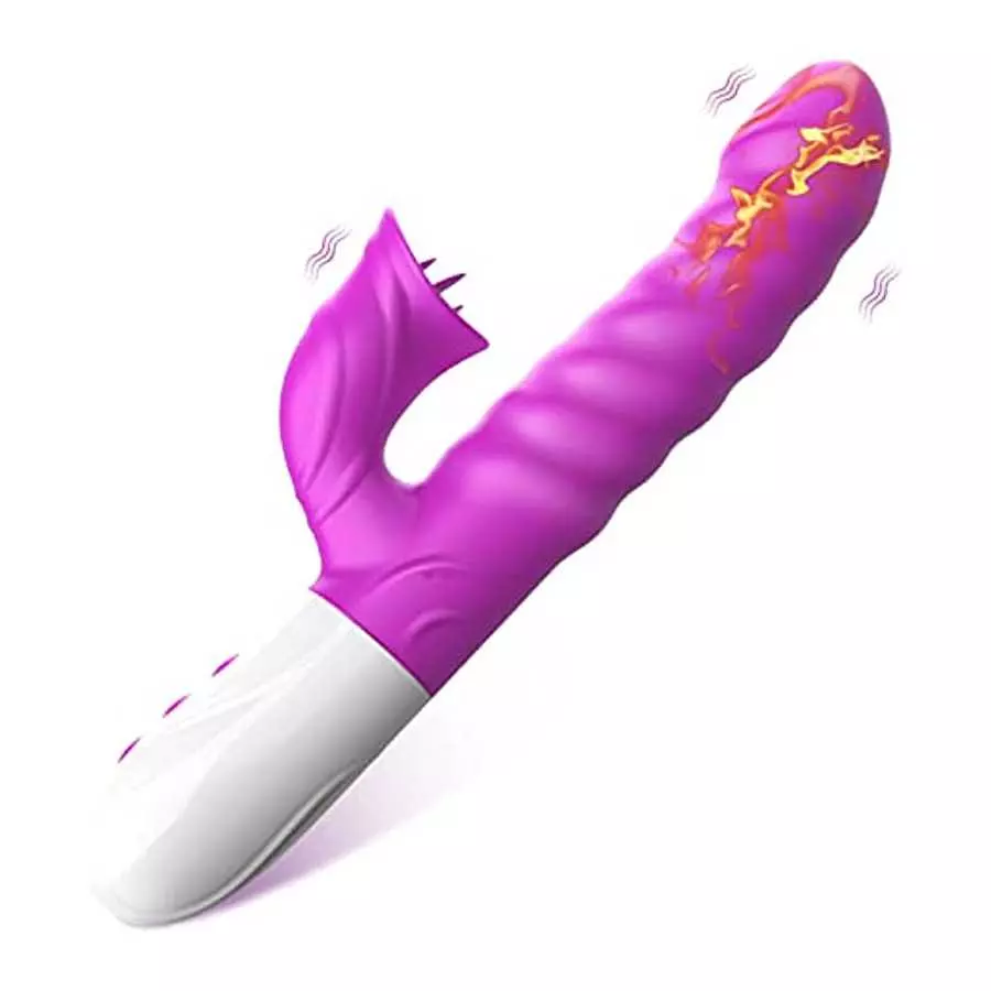ISEYMI Spot Rabbit Vibrator Women Bunny Ears Clitoris G-spot Stimulation,Waterproof Dildo Vibrator 7 Powerful Vibrations Recharg