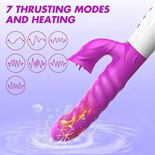 ISEYMI Spot Rabbit Vibrator Women Bunny Ears Clitoris G-spot Stimulation,Waterproof Dildo Vibrator 7 Powerful Vibrations Recharg