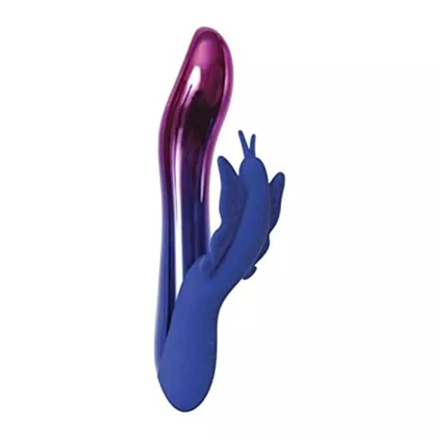 Evolved Firefly Chrome & Silicone Multi Function Rechargeable Waterproof Vibrator