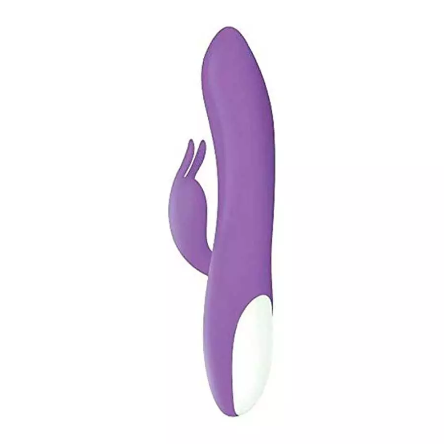 Evolved Novelties Rechargeable 10 Function Silicone Romantic Powerful Rabbit Vibrator, Purple