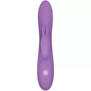 Evolved Novelties Rechargeable 10 Function Silicone Romantic Powerful Rabbit Vibrator, Purple