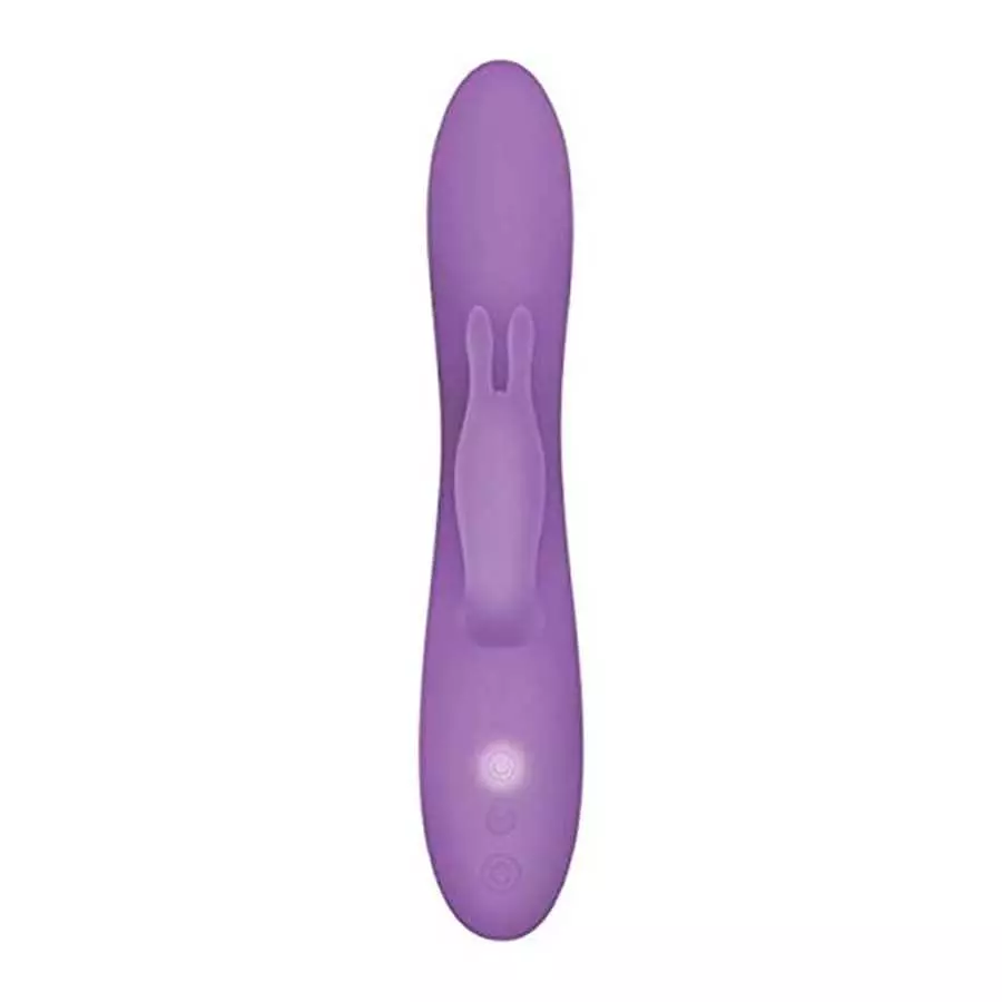 Evolved Novelties Rechargeable 10 Function Silicone Romantic Powerful Rabbit Vibrator, Purple
