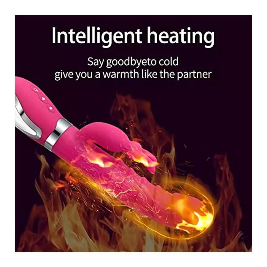 ISEYMI G Spot Rabbit Vibrator for Women Bunny Ears for Clitoris G-spot Stimulation,Waterproof Dildo Vibrator with 7 Powerful Vib