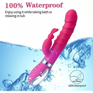 ISEYMI G Spot Rabbit Vibrator for Women Bunny Ears for Clitoris G-spot Stimulation,Waterproof Dildo Vibrator with 7 Powerful Vib ISEYMI G Spot Rabbit Vibrator for Women Bunny Ears for Clitoris G-spot Stimulation,Waterproof Dildo Vibrator with 7 Powerful Vib