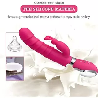 ISEYMI G Spot Rabbit Vibrator for Women Bunny Ears for Clitoris G-spot Stimulation,Waterproof Dildo Vibrator with 7 Powerful Vib ISEYMI G Spot Rabbit Vibrator for Women Bunny Ears for Clitoris G-spot Stimulation,Waterproof Dildo Vibrator with 7 Powerful Vib