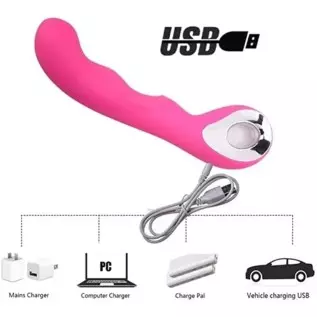 Handheld Rabbit Wand for Her Woman Pleasure Licking Sensory Toy for Women Couple Pink Personal Care Massager