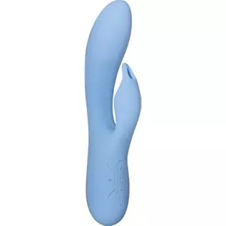 Evolved Novelties Rabbit Habit 8 Function Rechargeable Silicone Waterproof Vibrator, Blue