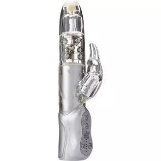 California Exotics Advanced Jack Rabbit Vibrator, 5 Inch, Waterproof, Clear