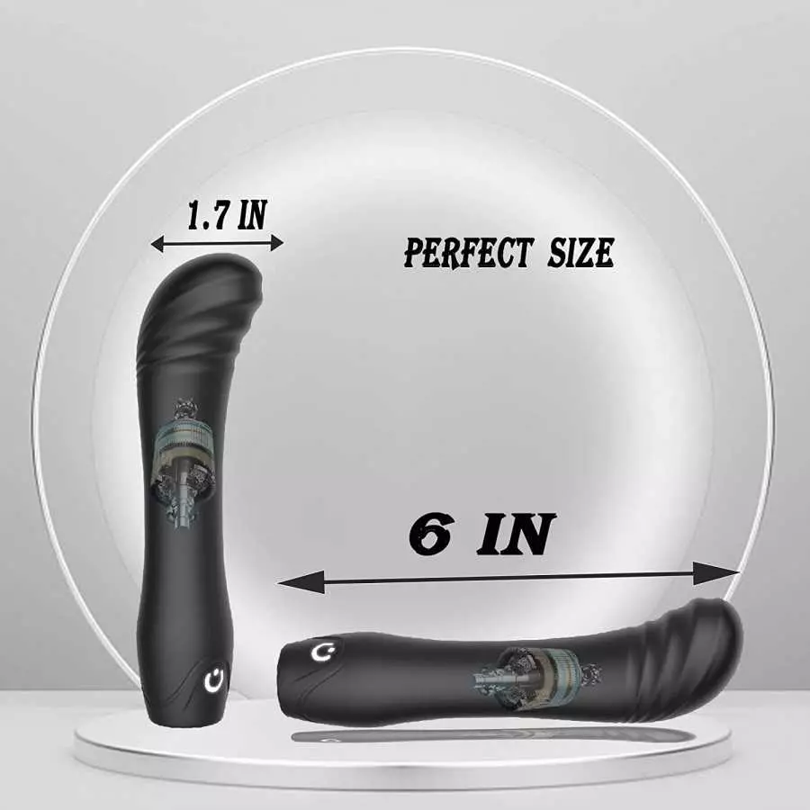 G Spot Vibrator Sex Toys with Rolling Ball for Clit G Spot Stimulation,Realistic Vibrating Dildos with 5 Patterns,Rechargeable D