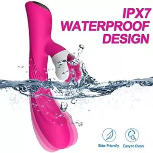 Rabbit Vibrator, Waterproof Dildo Vibrator with 9 G Spot Powerful Vibrations Modes, 6 Clitorals Licking Modes, Adult Sex Toy for Rabbit Vibrator, Waterproof Dildo Vibrator with 9 G Spot Powerful Vibrations Modes, 6 Clitorals Licking Modes, Adult Sex Toy for