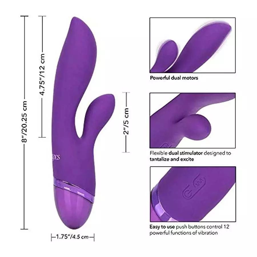CalExotics Novelties Aura Dual Lover, Brown, 1 Count (14044PURPLE_)