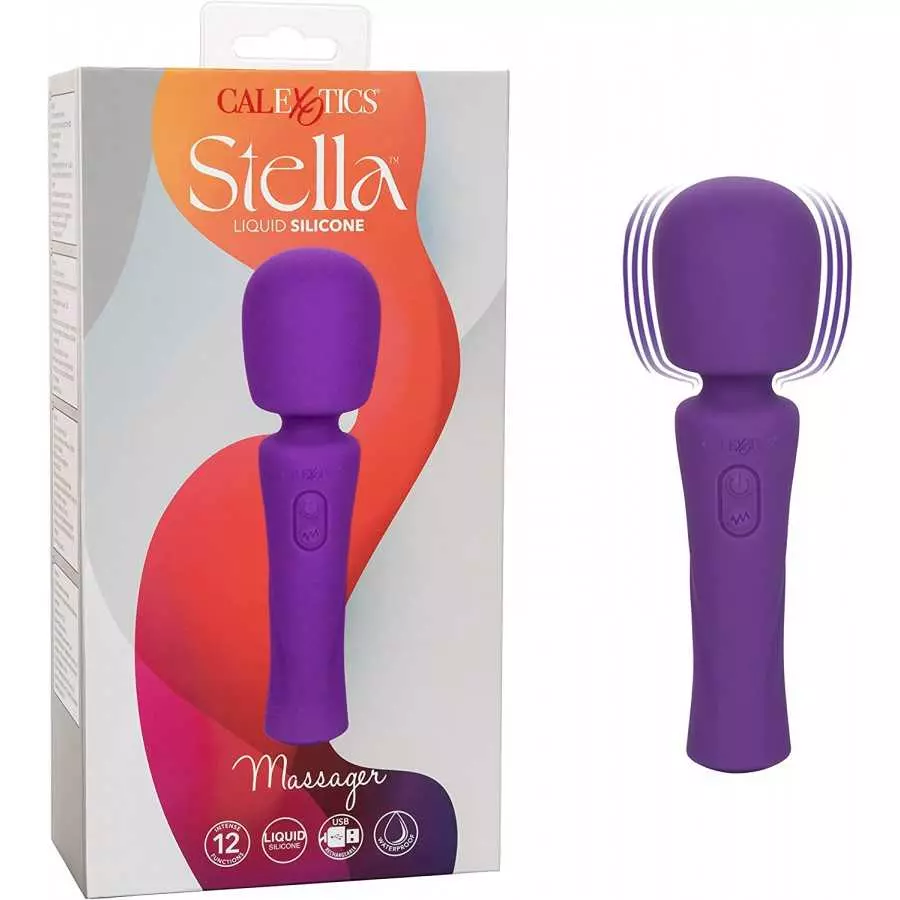 CalExotics Stella™ Liquid Silicone Dual Teaser – Premium Rechargeable Rabbit Massager Vibrator – Sex Toy for Women - Orange CalExotics Stella™ Liquid Silicone Dual Teaser – Premium Rechargeable Rabbit Massager Vibrator – Sex Toy for Women - Orange