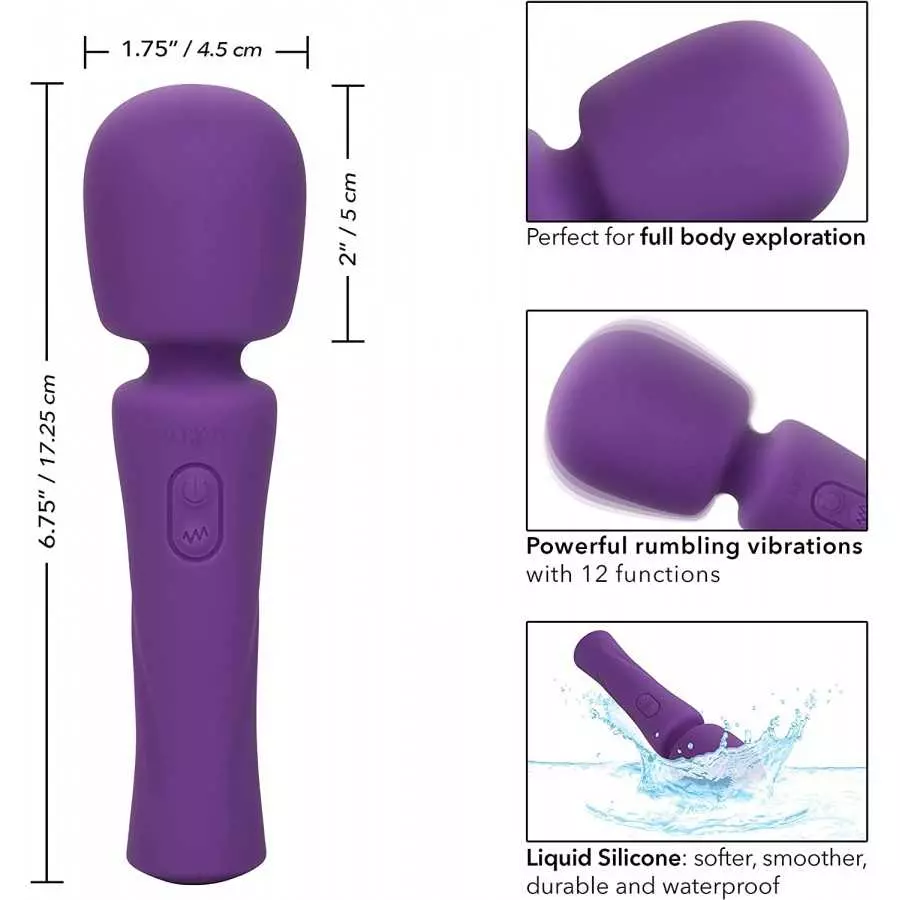 CalExotics Stella™ Liquid Silicone Dual Teaser – Premium Rechargeable Rabbit Massager Vibrator – Sex Toy for Women - Orange