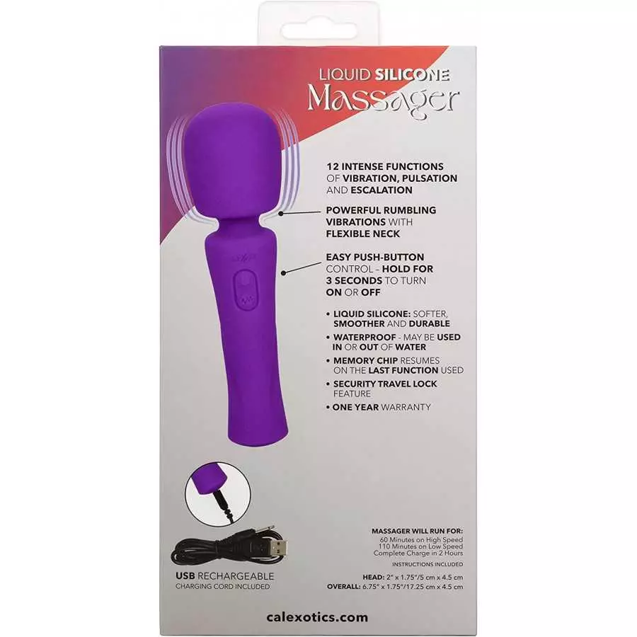 CalExotics Stella™ Liquid Silicone Dual Teaser – Premium Rechargeable Rabbit Massager Vibrator – Sex Toy for Women - Orange