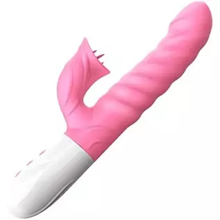 G Spot Rabbit Vibrator for Women Bunny Ears for Clitoris G-spot Stimulation,Waterproof Dildo Vibrator with 7 Powerful Vibrations