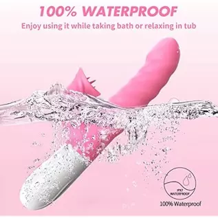 G Spot Rabbit Vibrator for Women Bunny Ears for Clitoris G-spot Stimulation,Waterproof Dildo Vibrator with 7 Powerful Vibrations