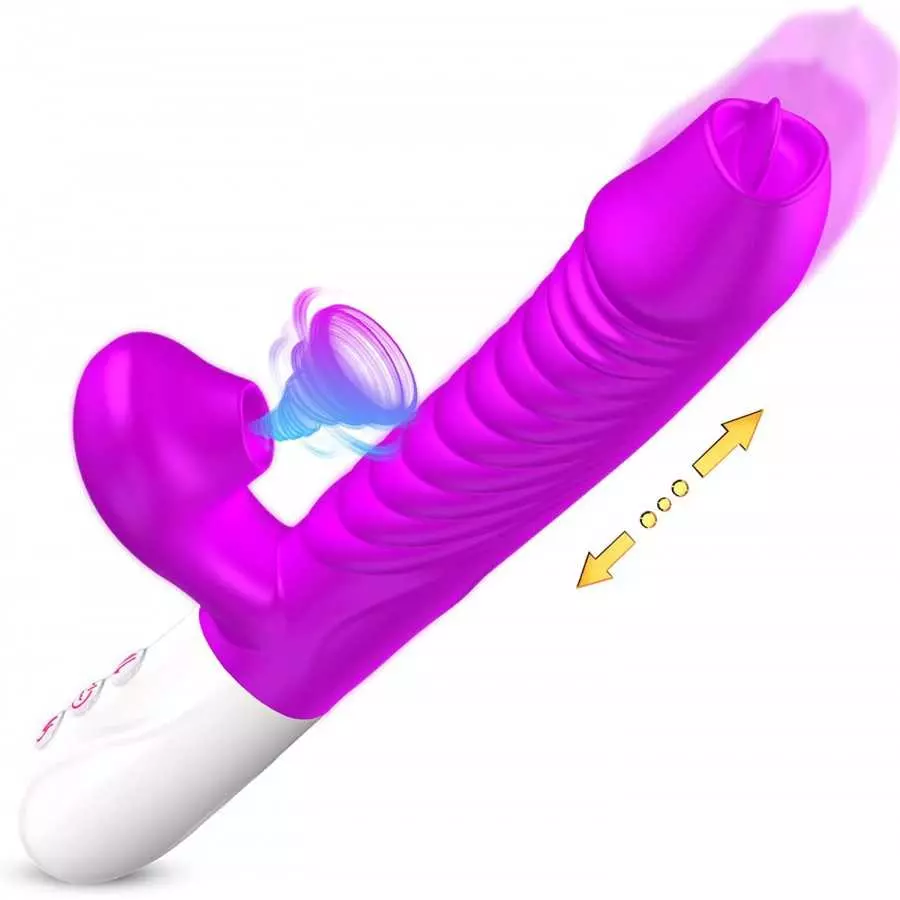 MzLaly Thrusting Dildo Rabbit Vibrator for Women, Vibrator Adult Sensory Toys G Spot Sex Toy with 3 Telescopic&10 Vibration Mode MzLaly Thrusting Dildo Rabbit Vibrator for Women, Vibrator Adult Sensory Toys G Spot Sex Toy with 3 Telescopic&10 Vibration Mode