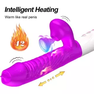 MzLaly Thrusting Dildo Rabbit Vibrator for Women, Vibrator Adult Sensory Toys G Spot Sex Toy with 3 Telescopic&10 Vibration Mode MzLaly Thrusting Dildo Rabbit Vibrator for Women, Vibrator Adult Sensory Toys G Spot Sex Toy with 3 Telescopic&10 Vibration Mode