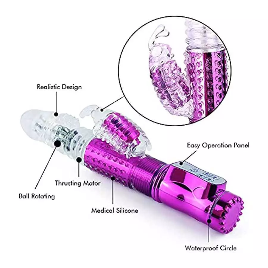 Realistic Vibrating Thrusting Dildo Vibrator Adult Sex Toy Clitorals Stimulator for Women Pleasure 12 Powerful Rotation Modes Re