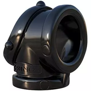 Pipedream Fantasy C-Ringz Rock Hard Cock Pipe Dildo, Black, 1 Pound