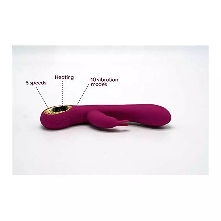 SMART LMK- Rabbit Vibrator 5 Speeds for Women,10 Modes,Great Adult Toy,Rechargeable,Viborater with Heating,Gspot and Clitoris St
